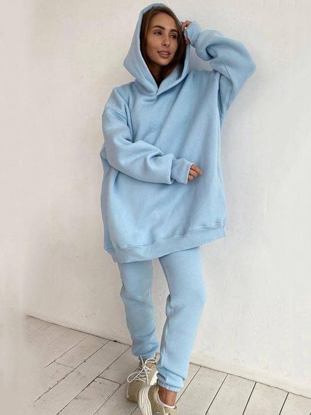 

LULU & SKY Hoodie With Jogger Co-Ords, Blue