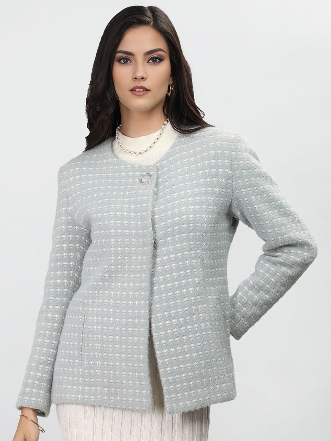 

The Roadster Lifestyle Co Self-Design Coat, Blue