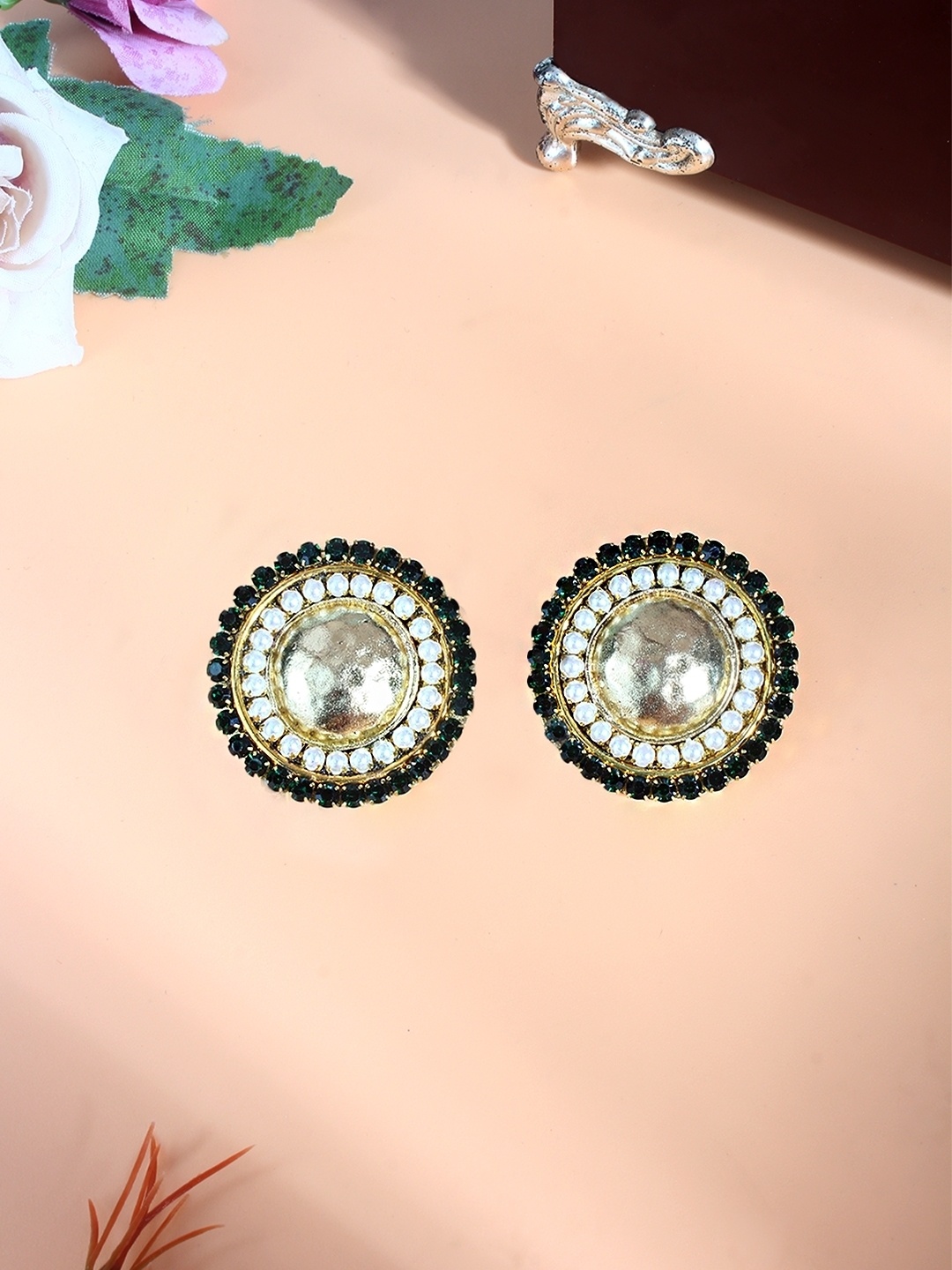 

KPOP Contemporary Studs Earrings, Gold