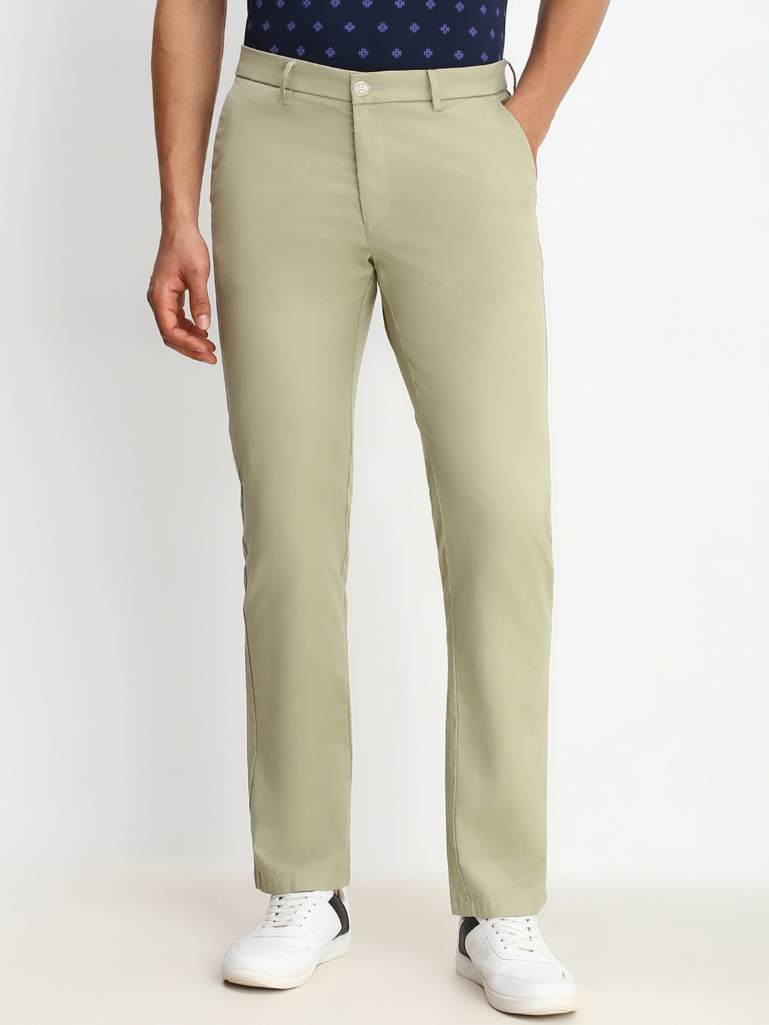 

Allen Solly Men Trousers, Olive