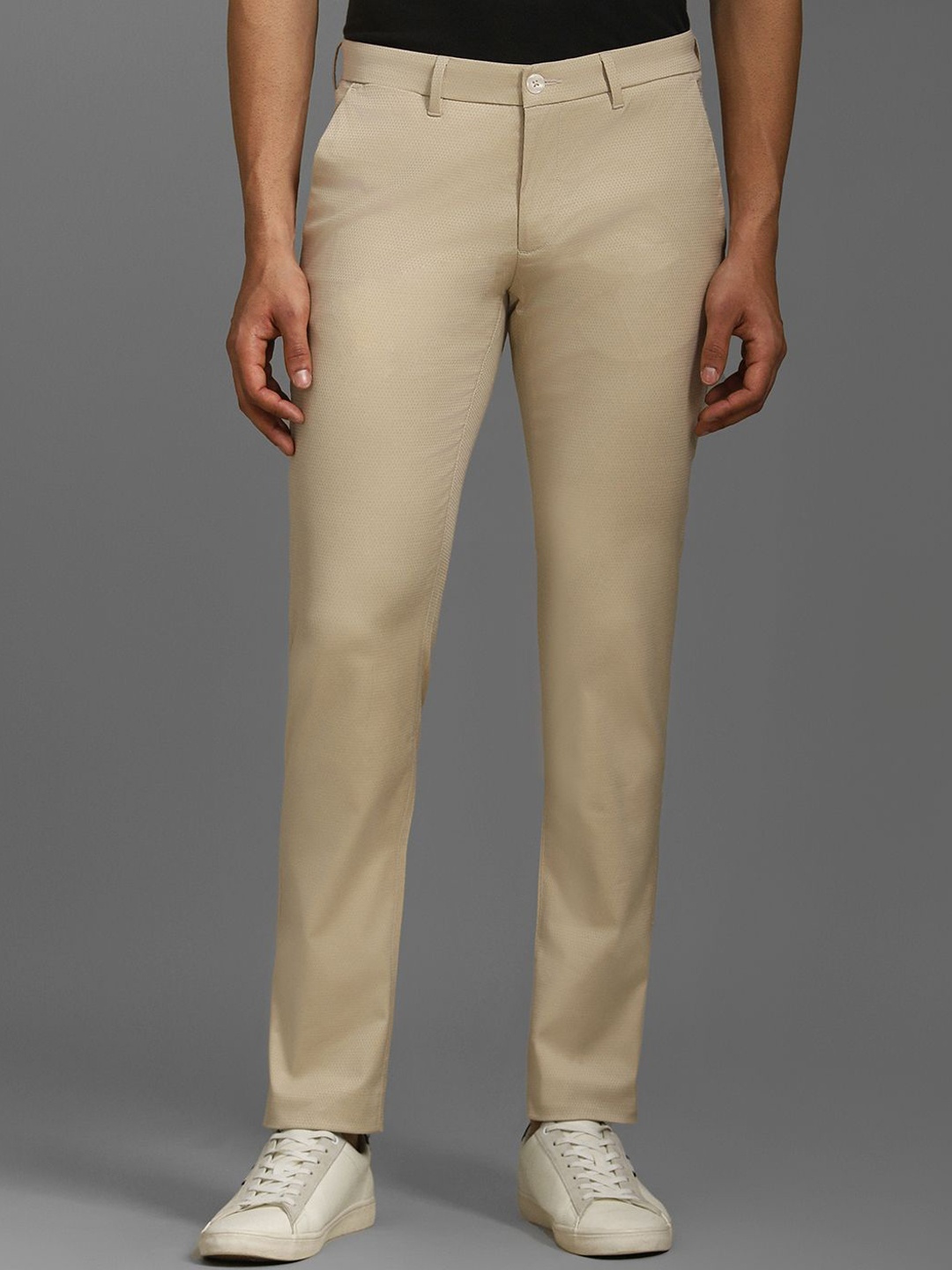 

Louis Philippe Sport Men Slim Fit Trousers, Beige