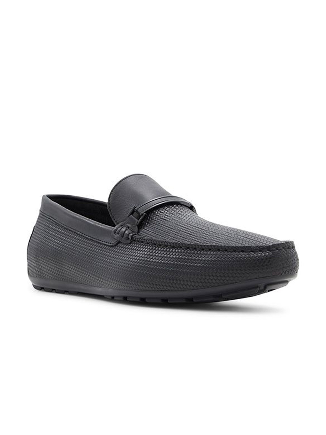 

ALDO Men Solid Textured Slip-On Sneakers Casual Shoes, Black