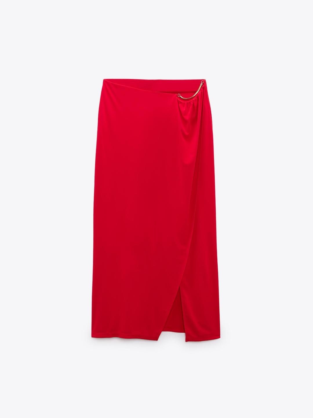 

ZARA Women Red Skirt