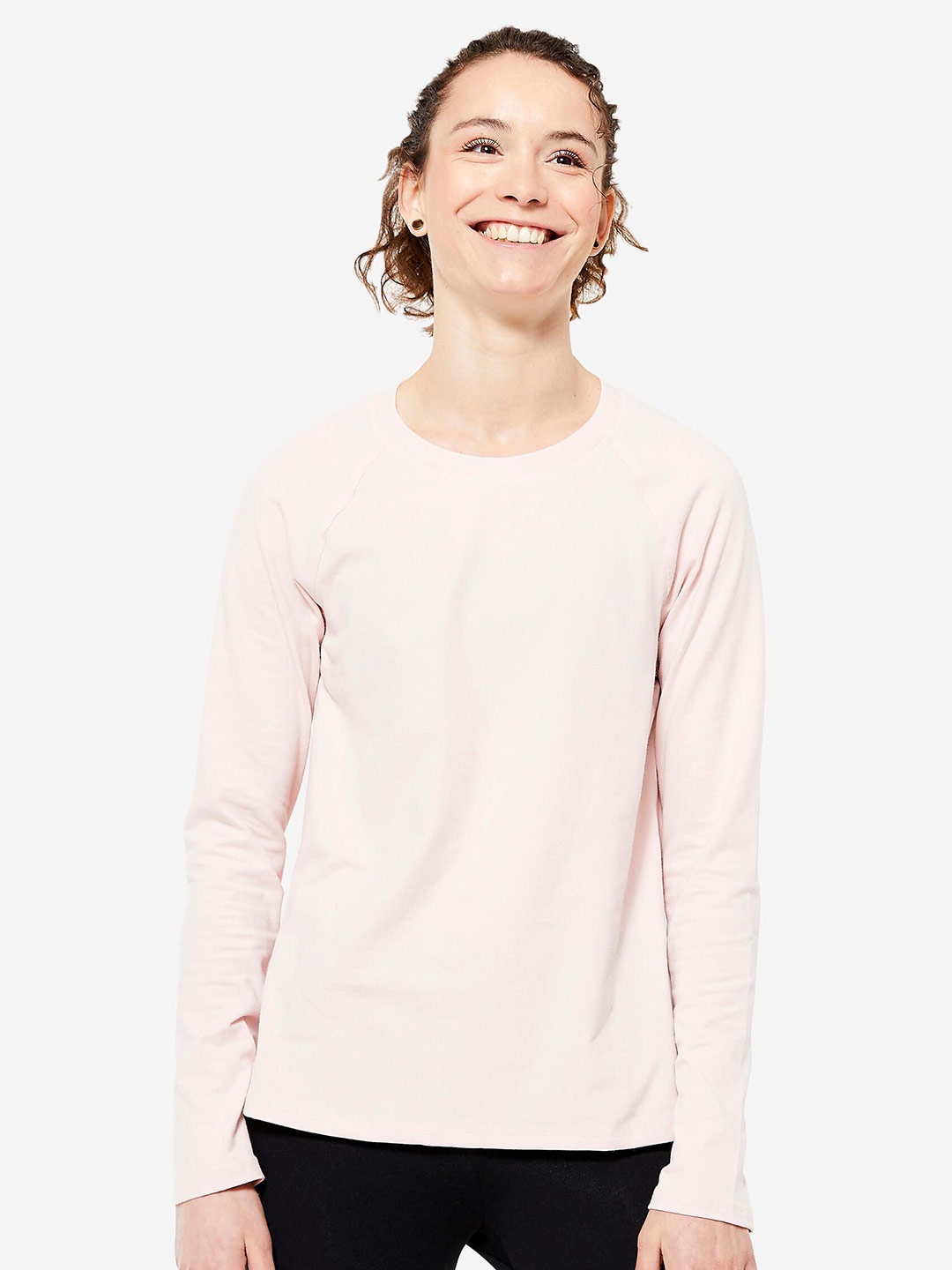 

Domyos By Decathlon Round Neck Sports T-shirts, Pink