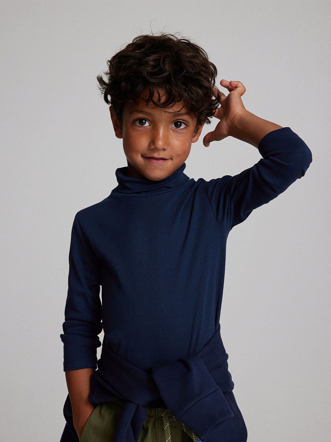 

H&M Boys Pack Of 2 Turtle-Neck Tops, Blue