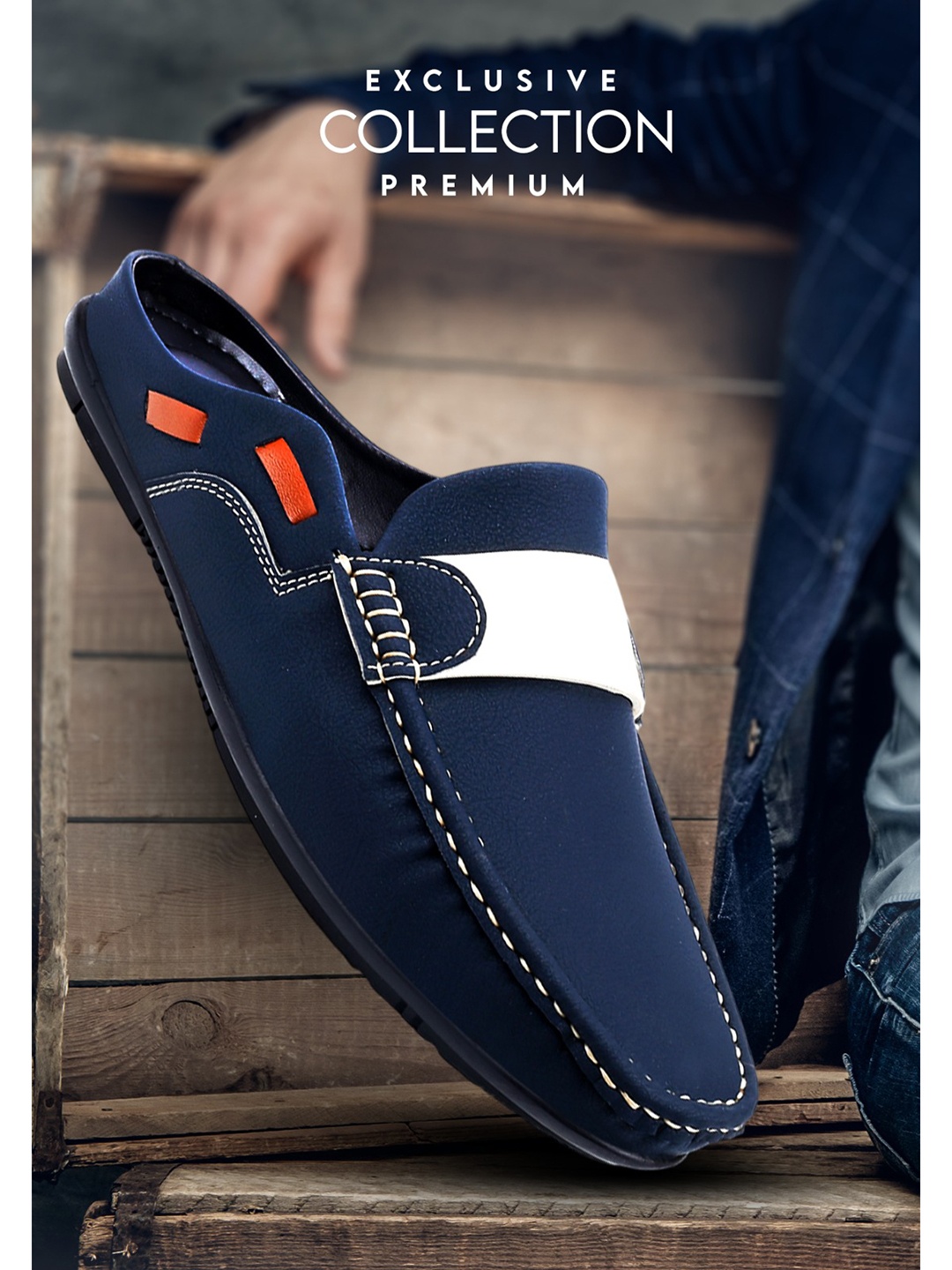 

HERE&NOW Men Loafers, Blue
