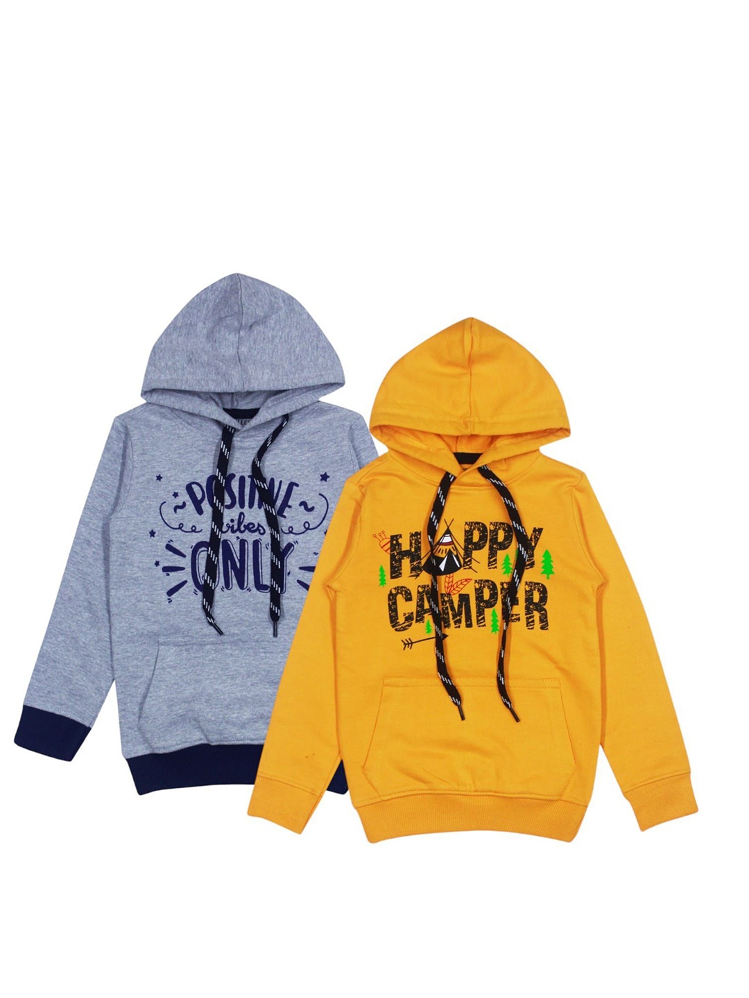 

CoolTees4U Kids Pack Of 2 Printed Sweatshirts, Grey