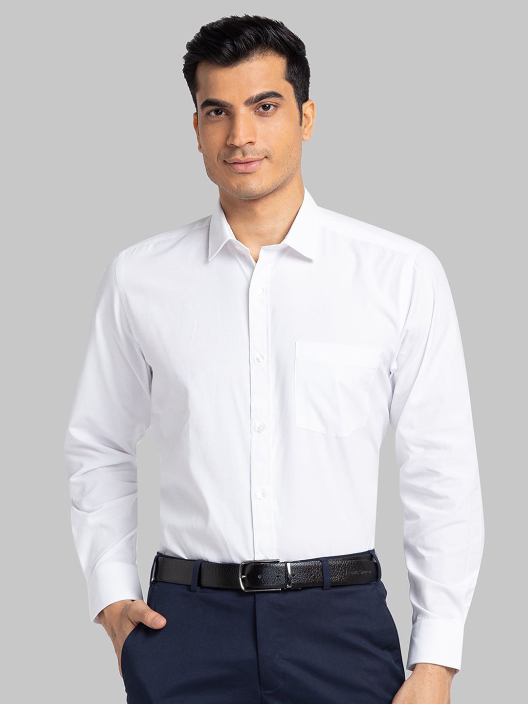 

Park Avenue Men Cutaway Collar Solid Formal Shirt, White