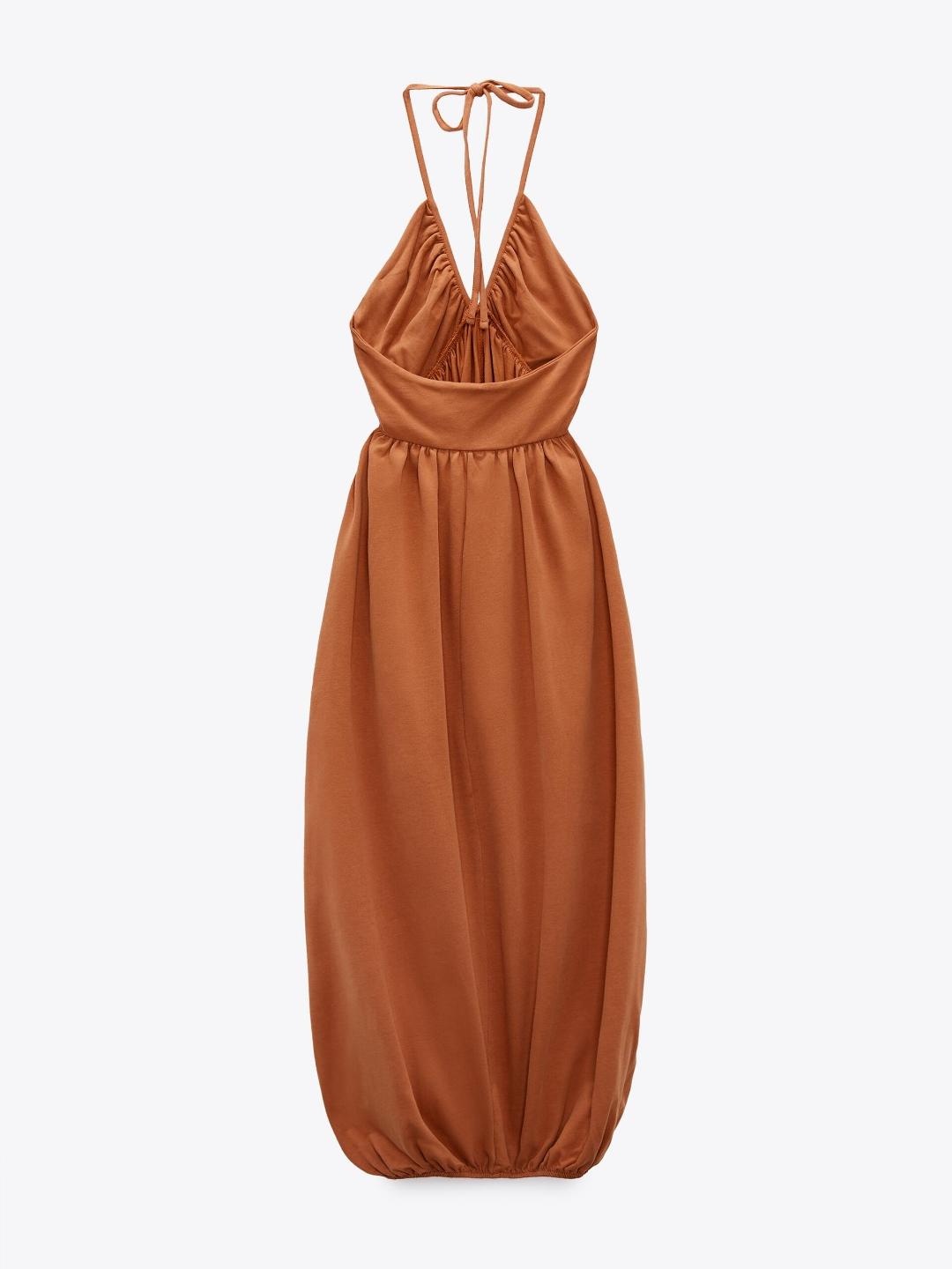 

ZARA Women Orange Dress