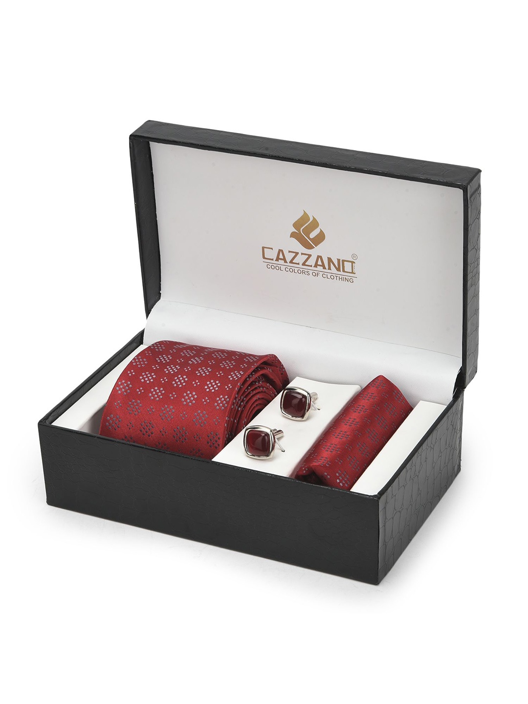 

Cazzano Men Accessory Gift Set of, Maroon