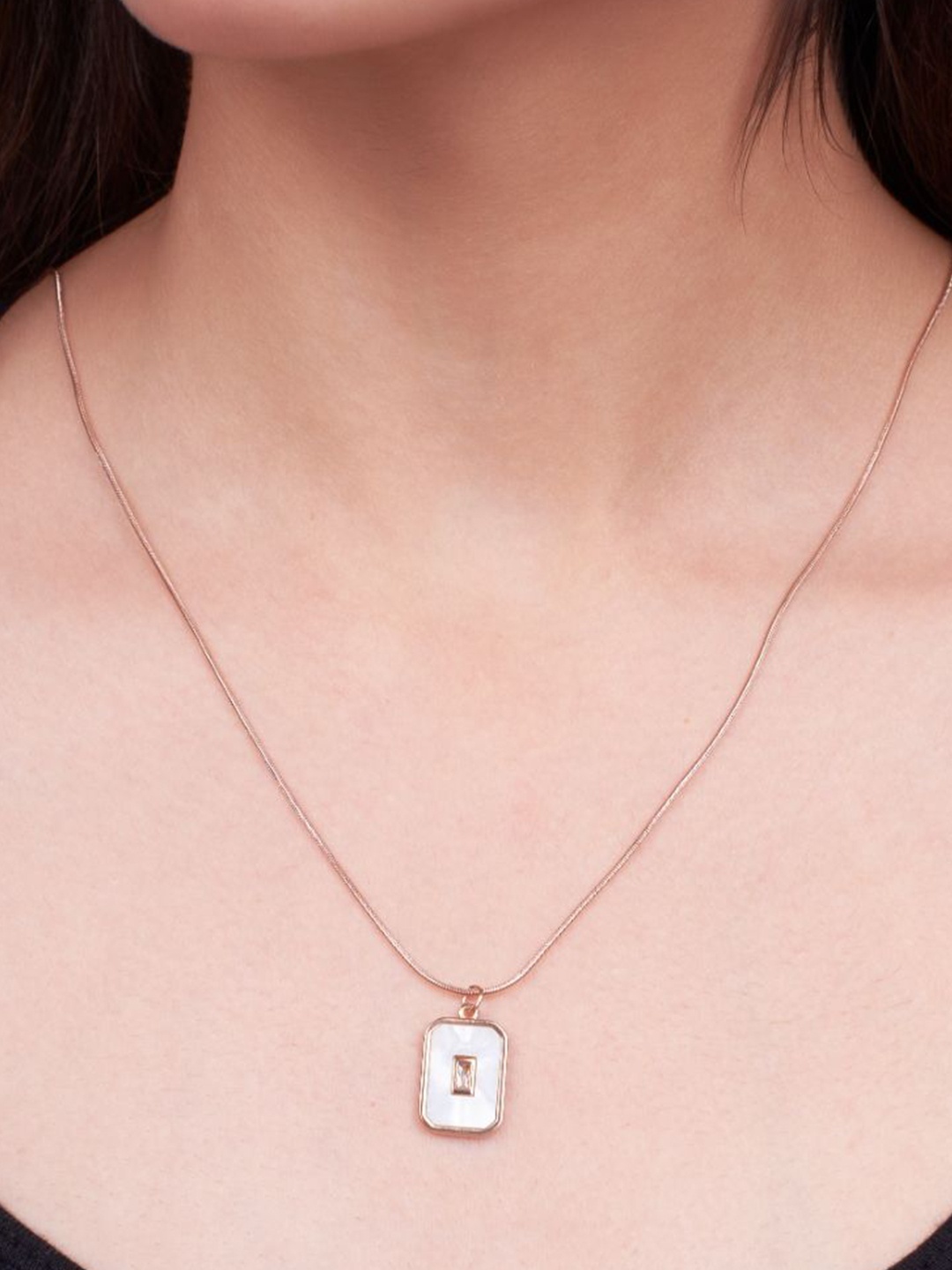 

SALTY Stainless Steel Pendants with Chains, Rose gold