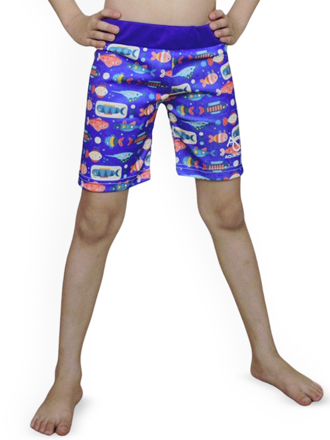 

Aqua Holic Kids Printed Swim Bottoms, Blue