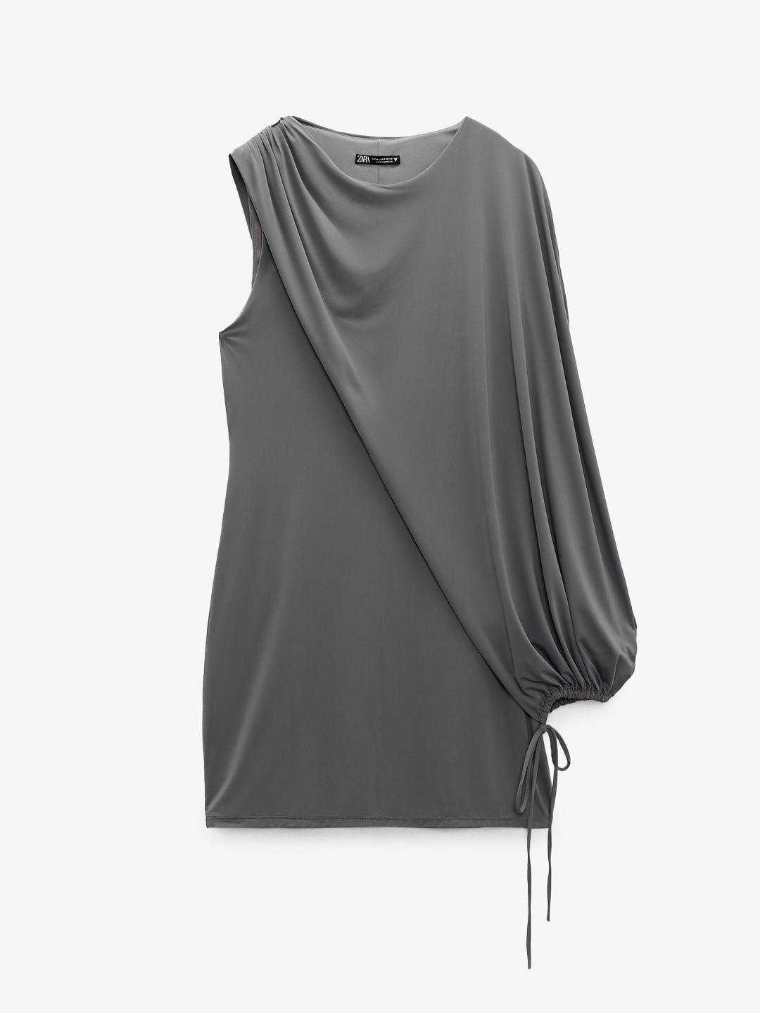 

ZARA Women Charcoal Dress