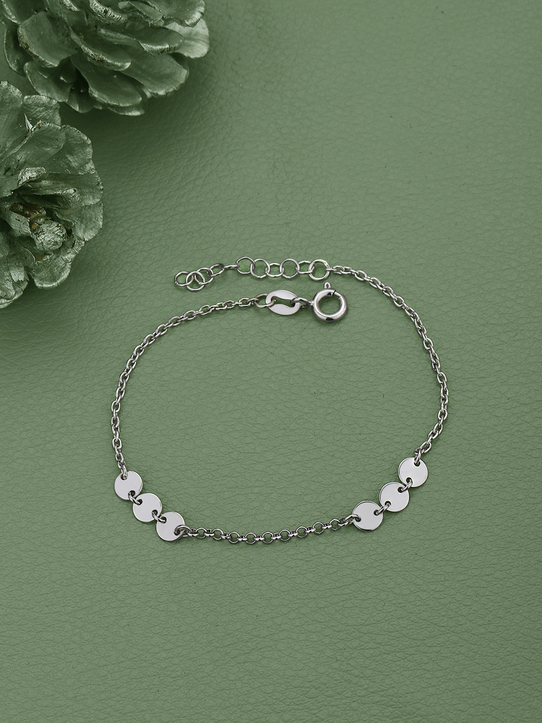 

Sangria Rhodium-Plated 925 Sterling Silver Link Bracelet