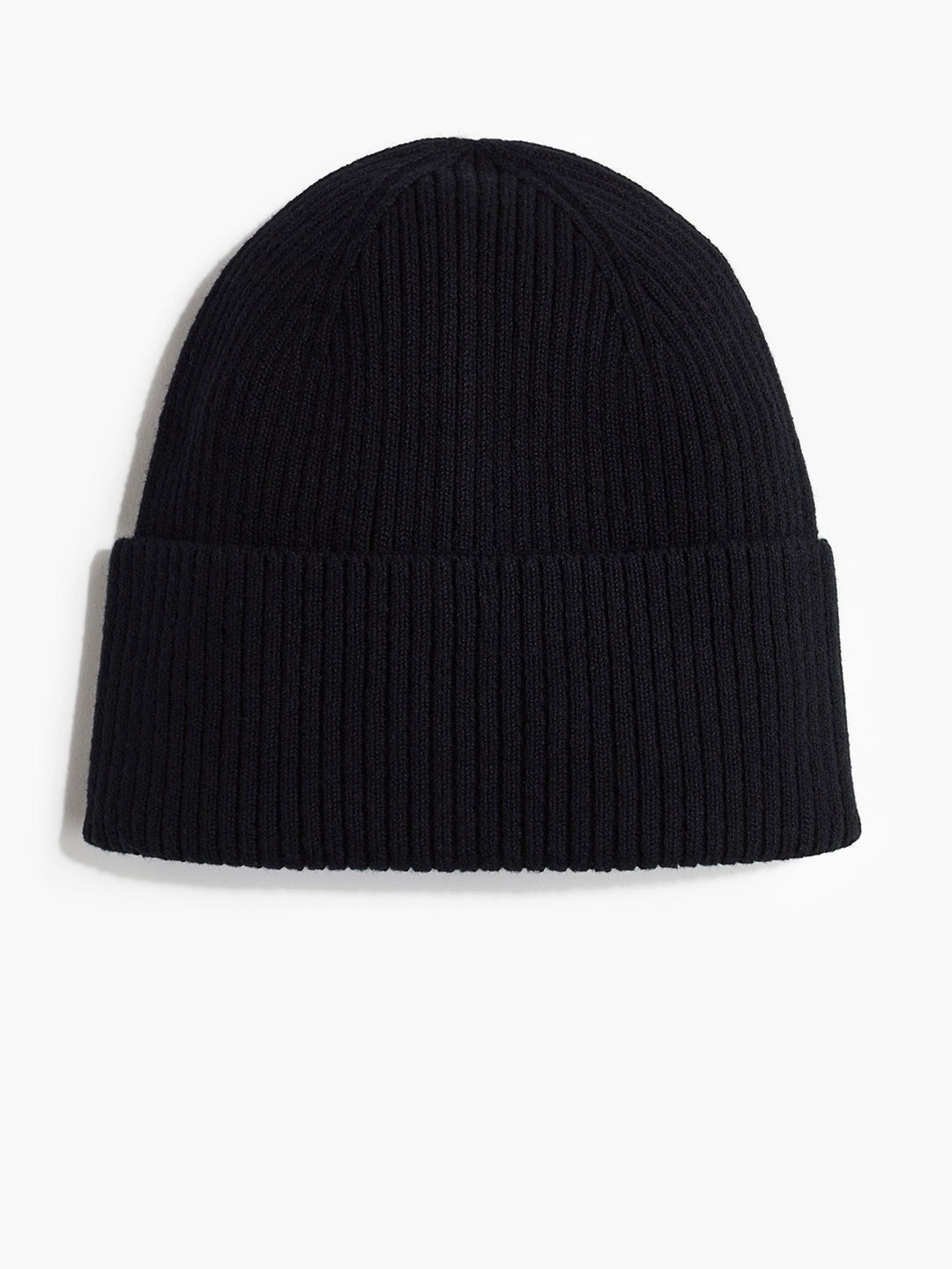 

H&M Men Rib-Knit Hat, Black