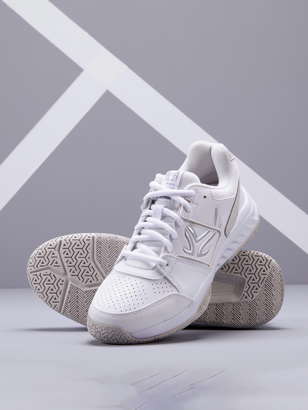 

Artengo By Decathlon Women White Beginner Tennis Shoes