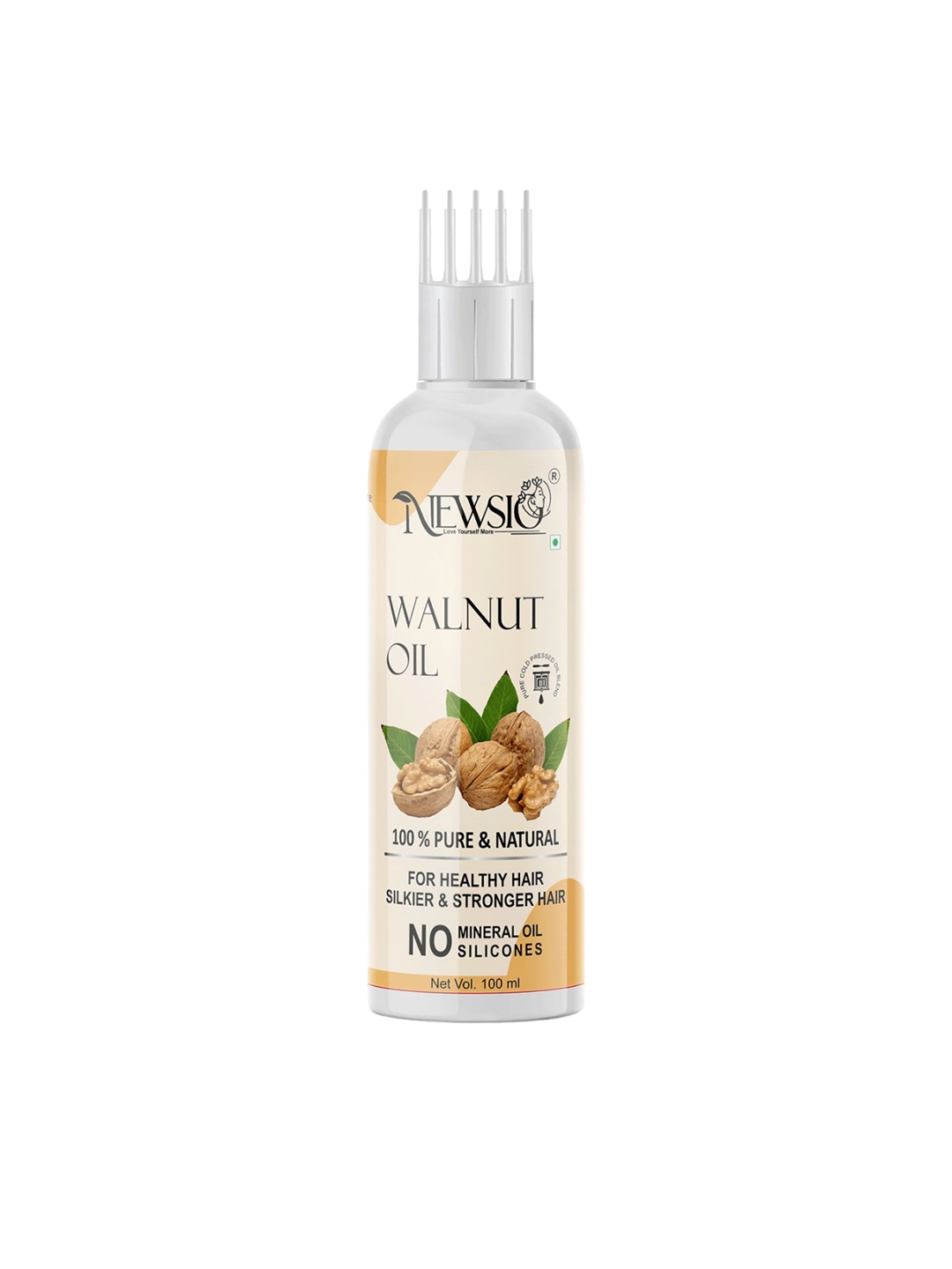 

Newsio 100% Pure & Natural Walnut Oil - 100 ml, Yellow