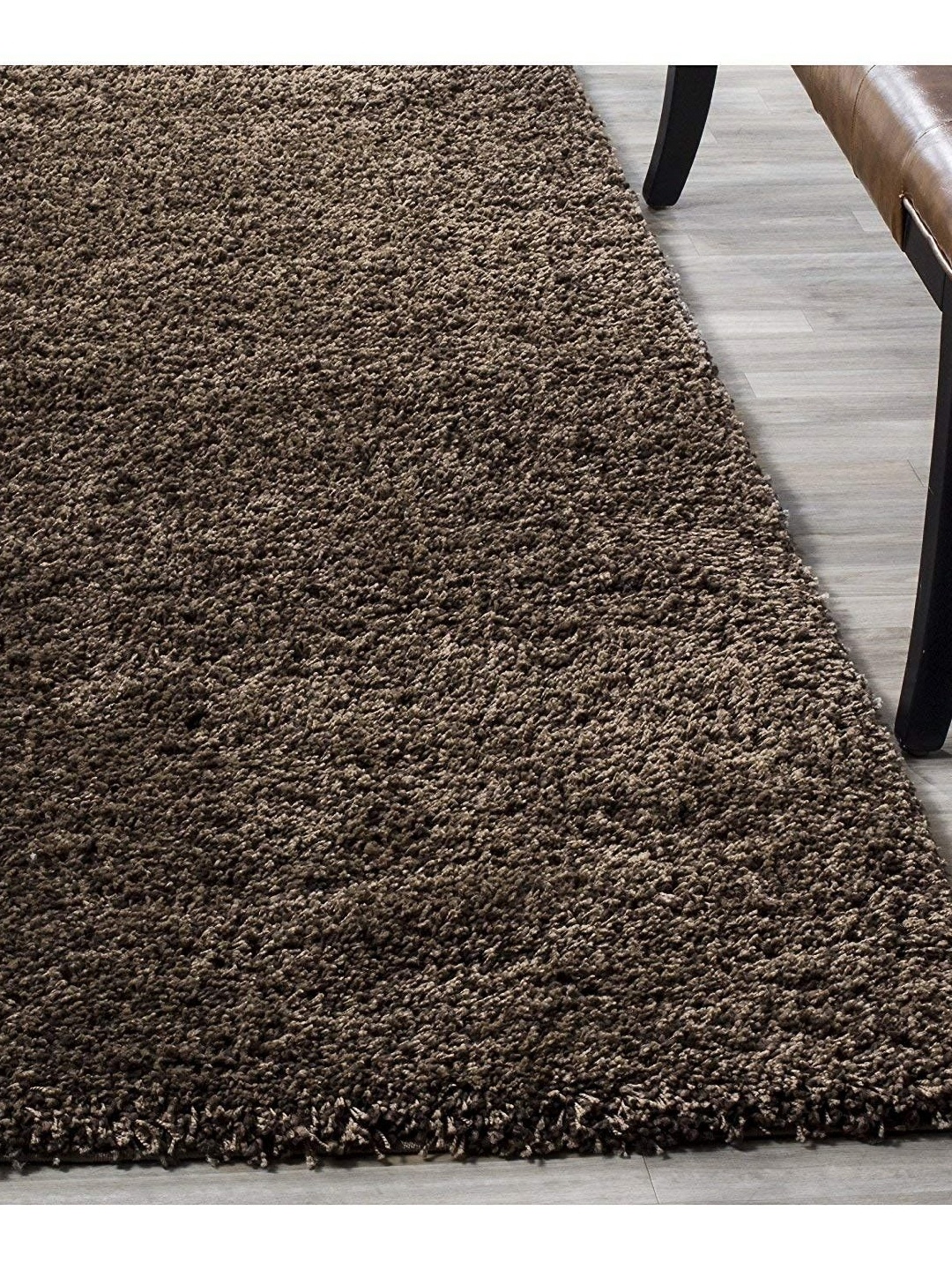 

Banchmark Home Furnishings Brown Solid No Shredding Woollen Carpet