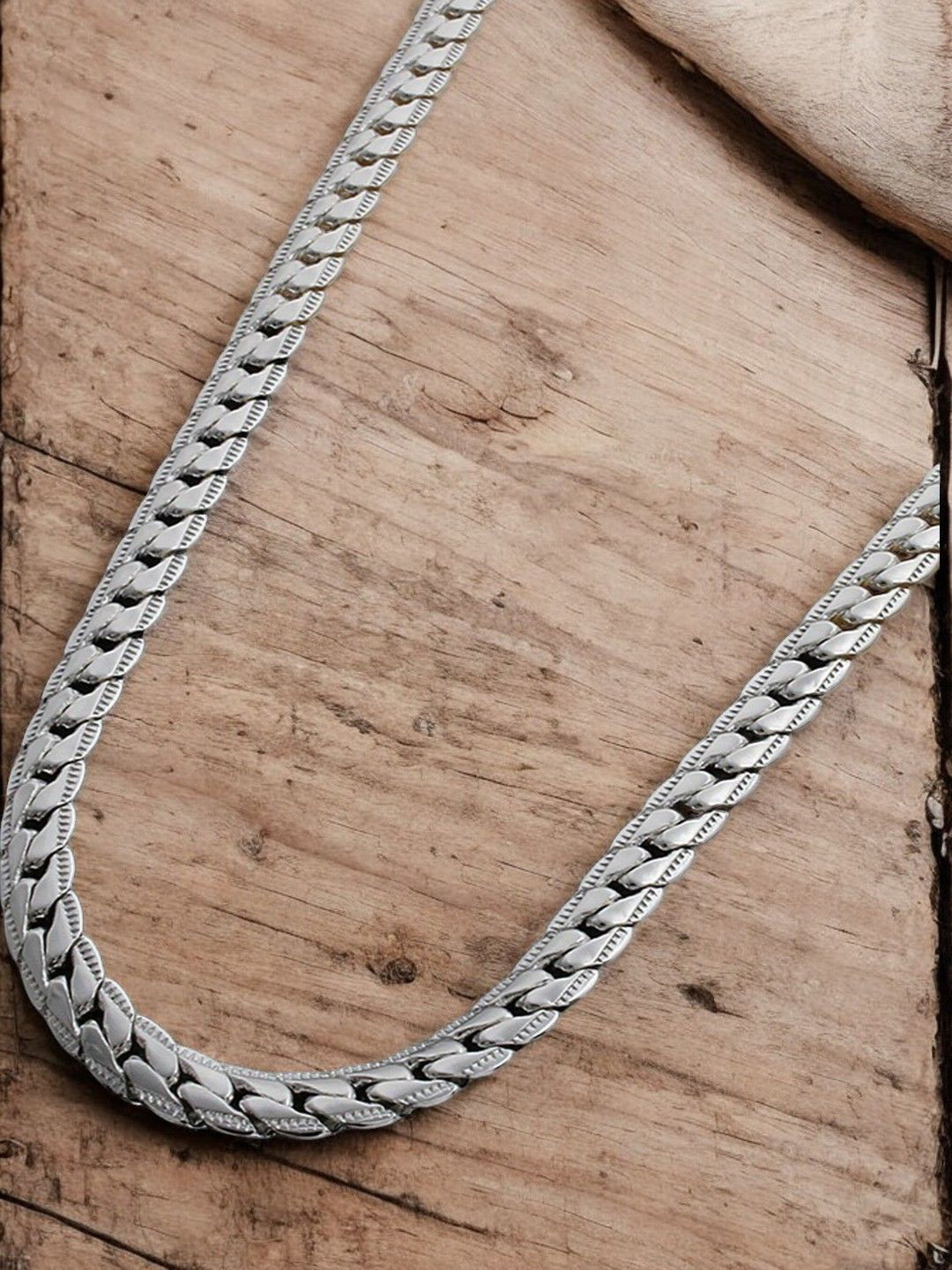 

fabula Men Silver-Plated Link Chain