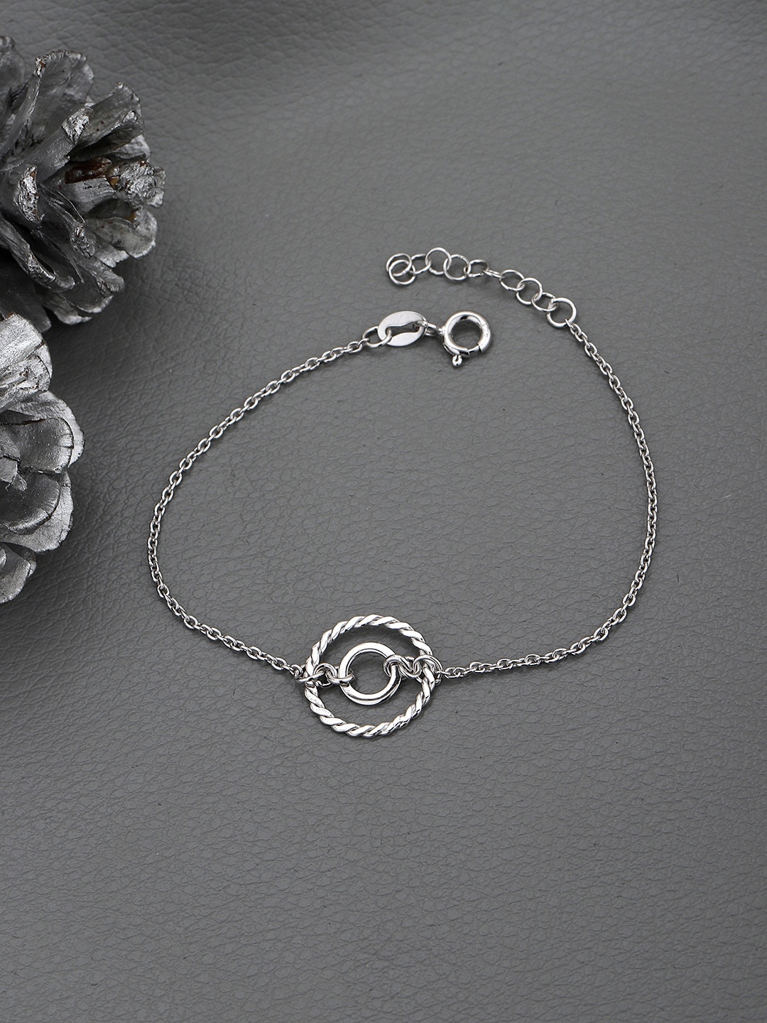 

Sangria Rhodium-Plated 925 Sterling Silver Link Bracelet