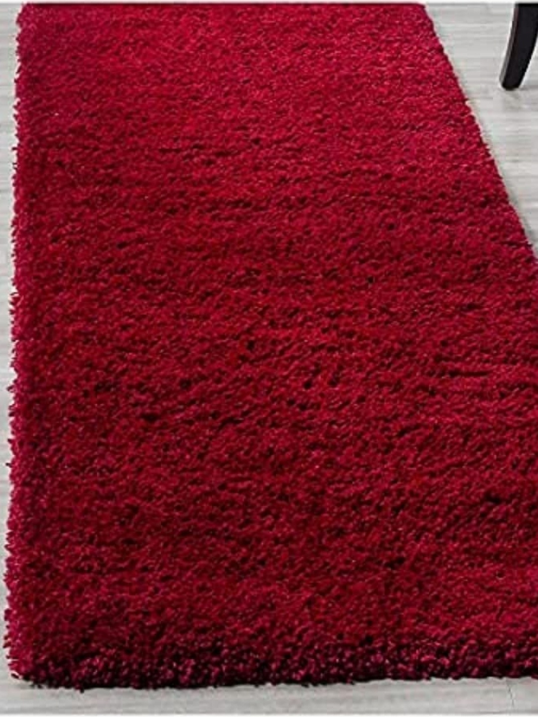 

Banchmark Home Furnishings Red Solid Shaggy Woollen Carpet