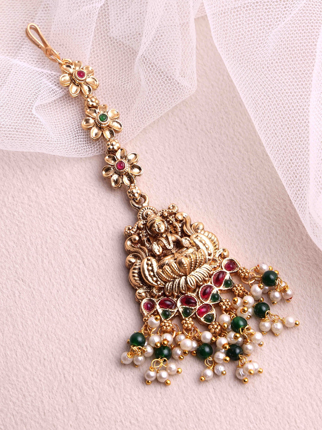 

PANASH Gold-Plated Maang Tikka Head Jewellery