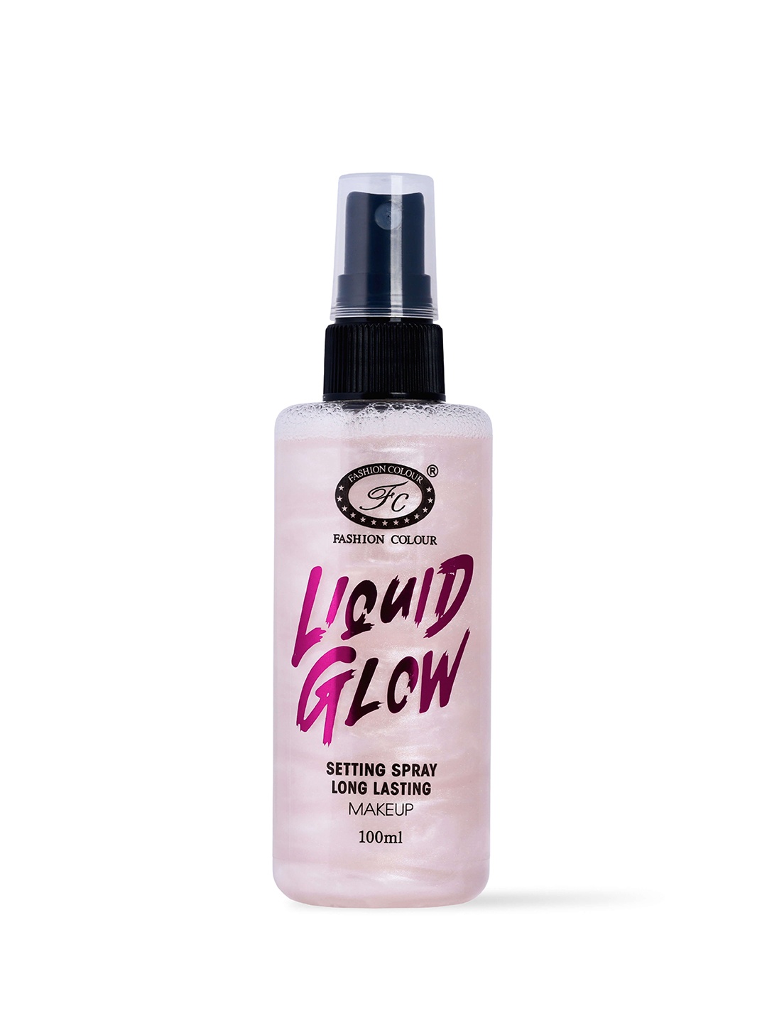 

Fashion Colour Liquid Glow Setting Spray For Long Lasting Makeup - 100 ml - MF09C, Pink