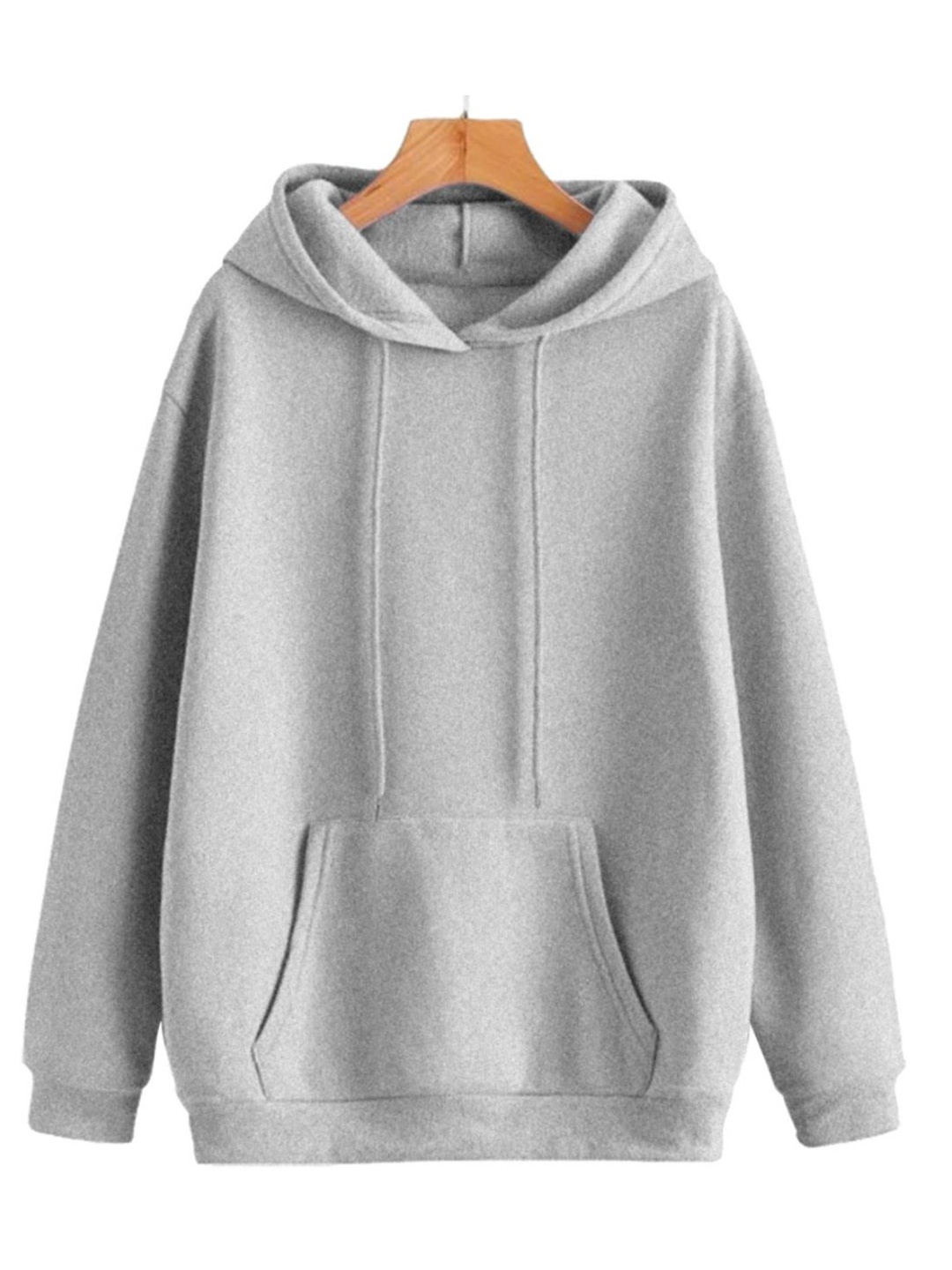 

MACK JONNEY Men Solid Hood Fleece Pullover Sweatshirt, Grey