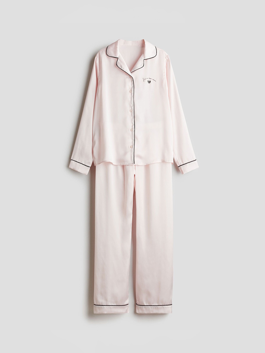 

H&M Girls Satin Pyjamas, Pink