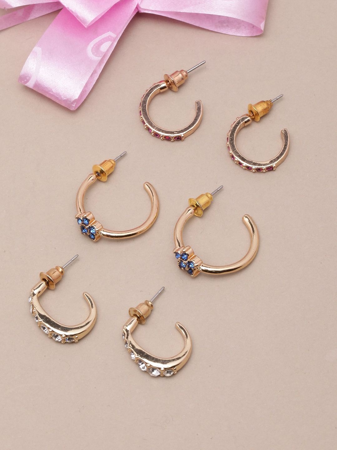 

KPOP Circular Half Hoop Earrings, Gold
