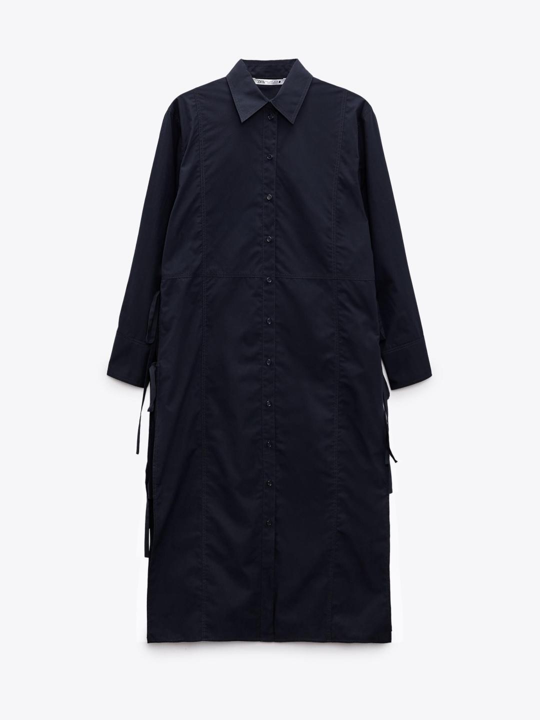 

ZARA Women Navy Blue Dress