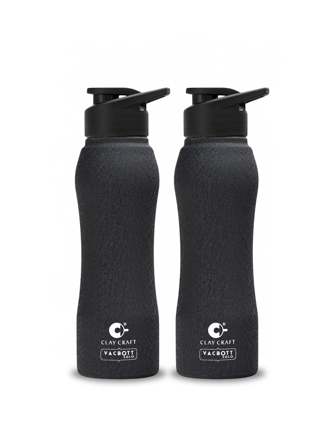 

Clay Craft Vacbott Neo 1000Ml Single-Wall Stainless Steel BIS Approved Water Bottle, Black