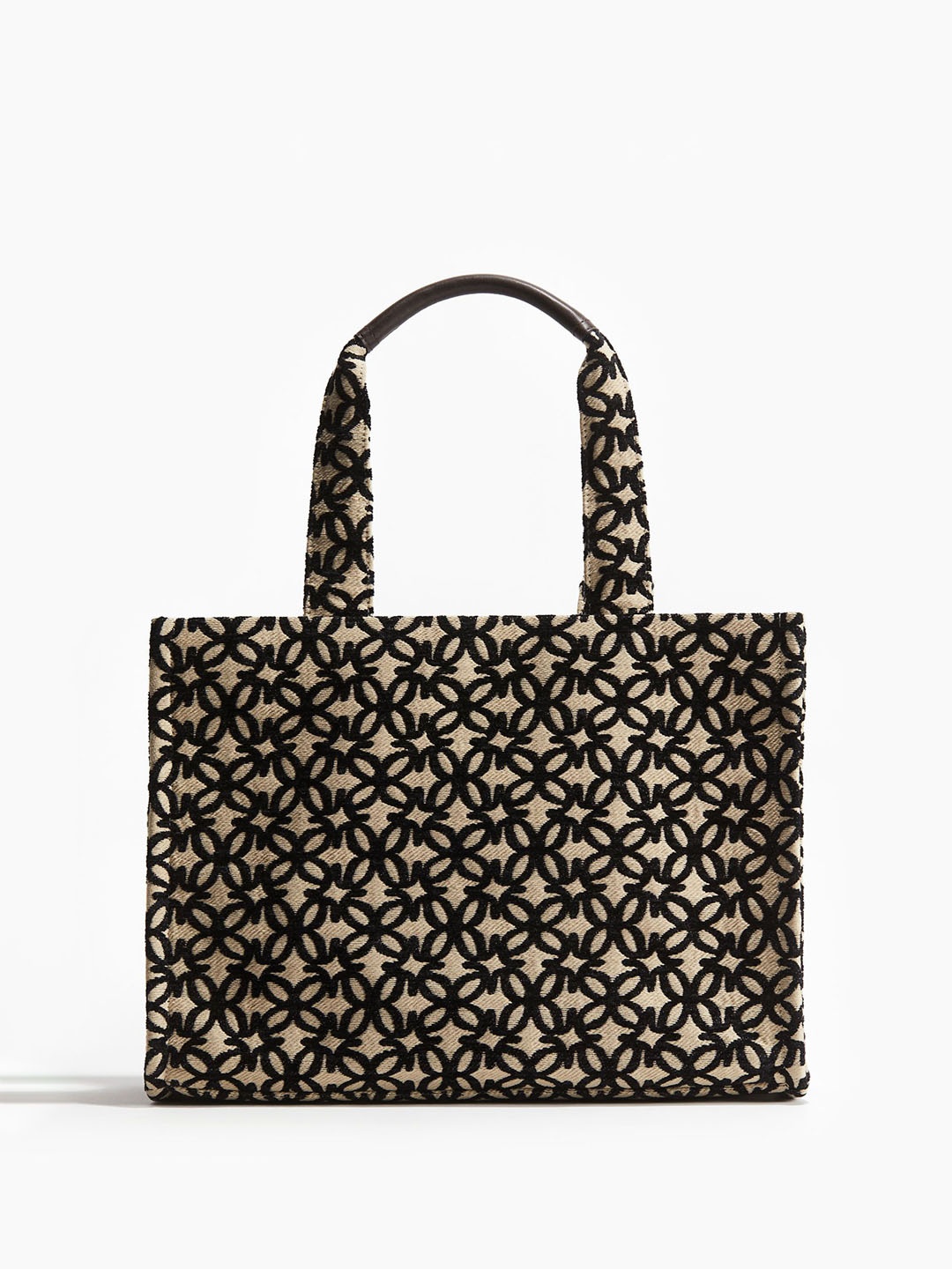 

H&M Cotton-Blend Shopper, Beige