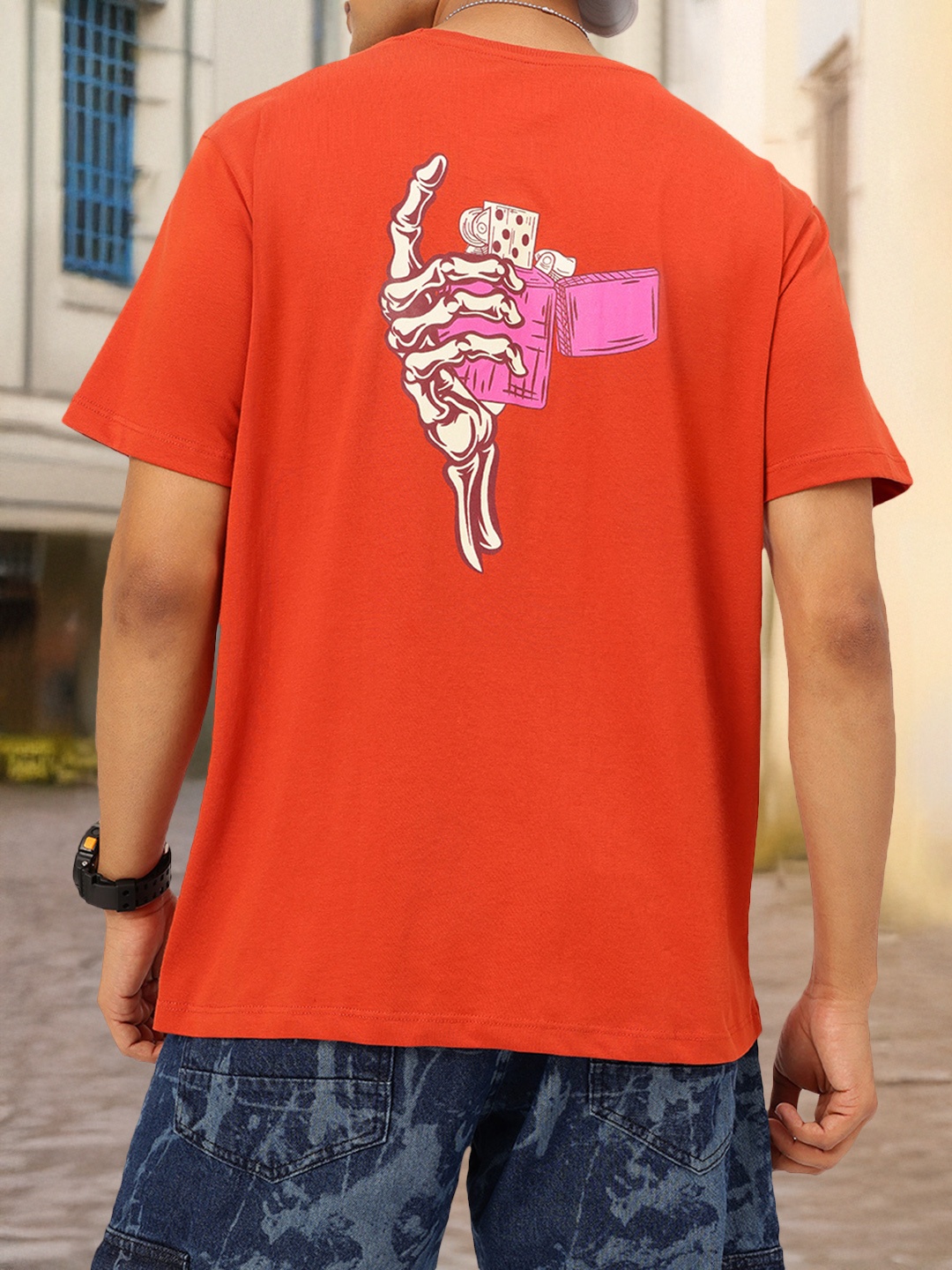 

Kook N Keech Bold Basics Graphic Print T-shirt, Orange