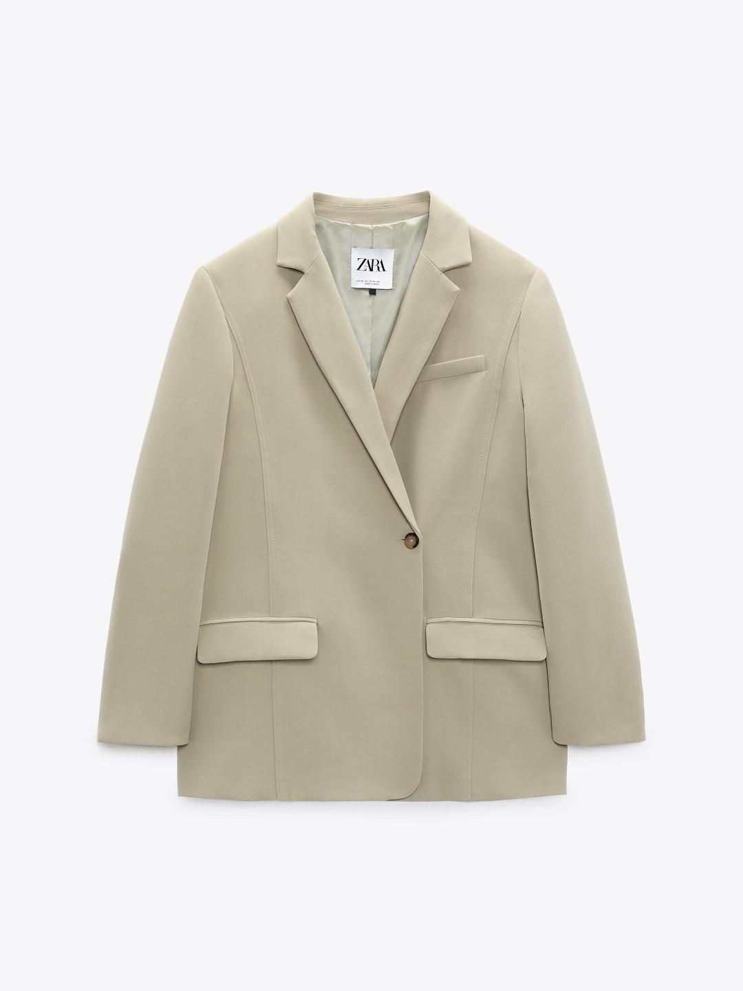 

ZARA Women Khaki Blazer