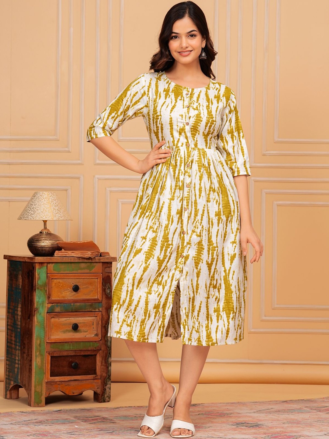 

Royal Marque Fit & Flare Dress, White