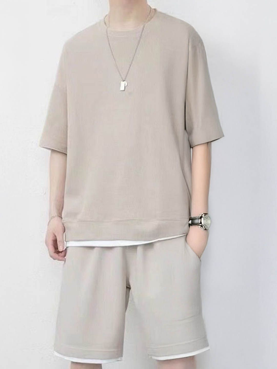 

StyleCast T-Shirt With Shorts Co-Ords, Off white