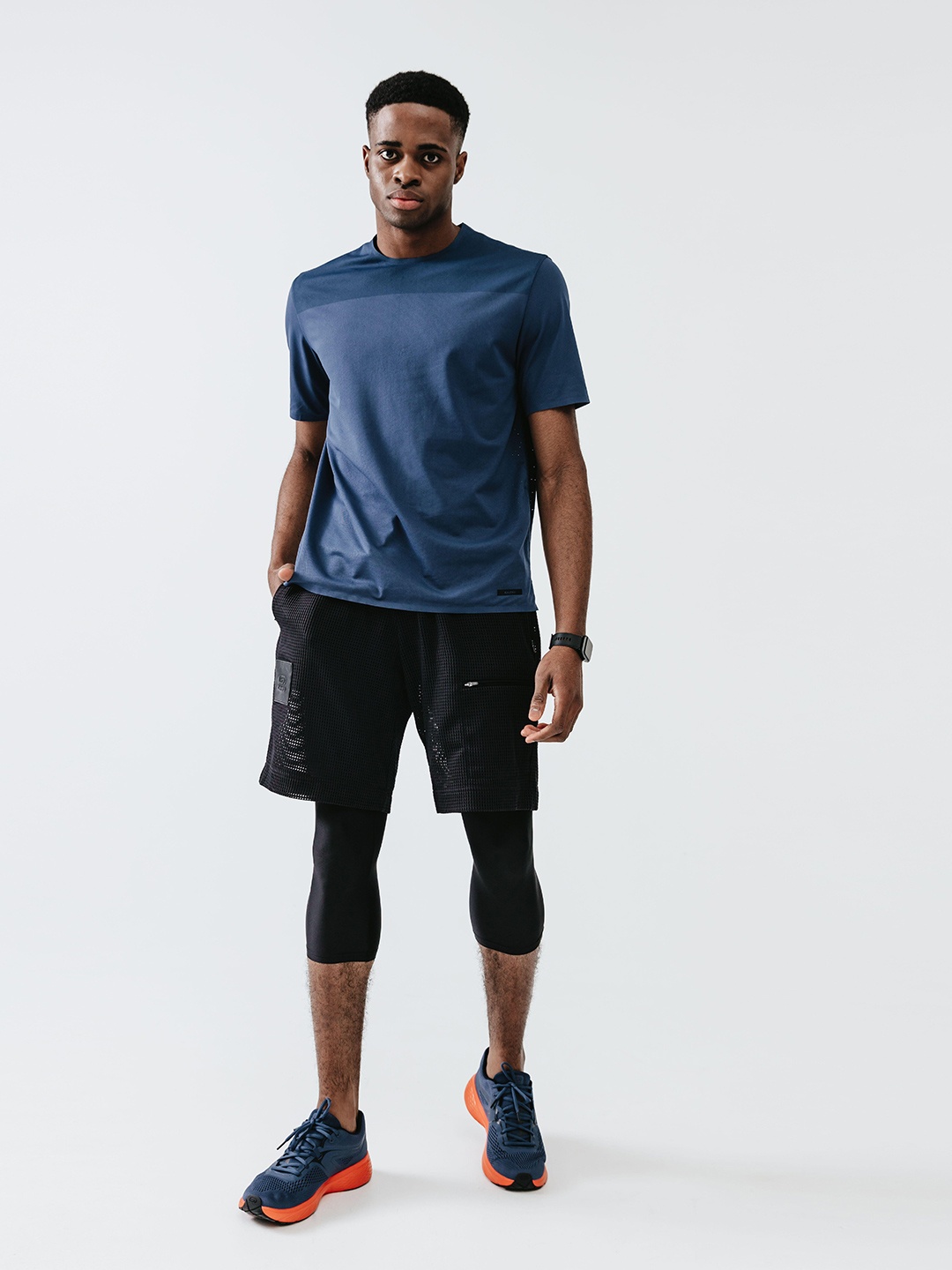 

Kalenji By Decathlon Men Solid Round Neck T-shirt, Blue