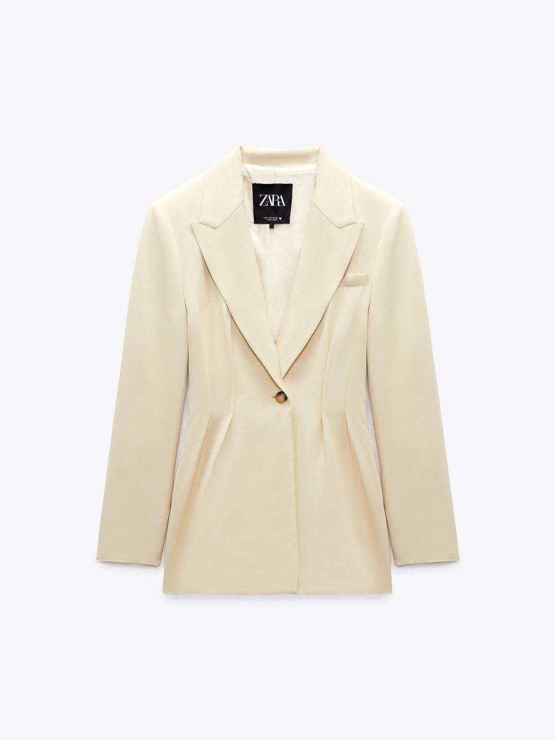

ZARA Women Beige Blazer