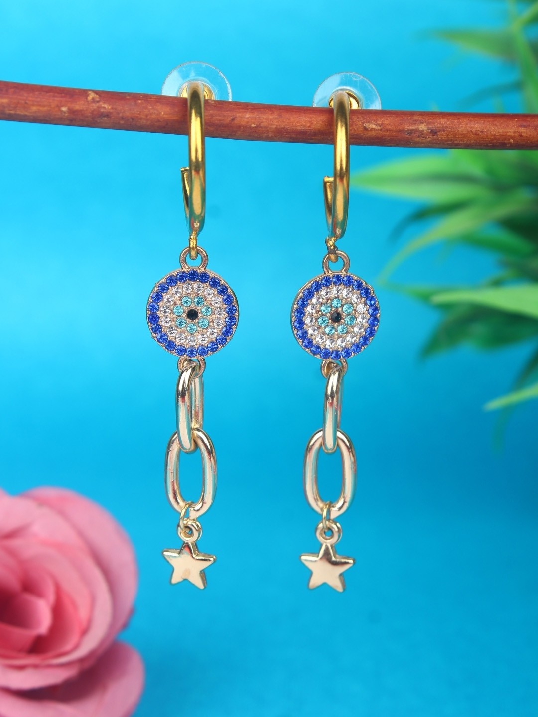 

KPOP Contemporary Drop Earrings, Gold