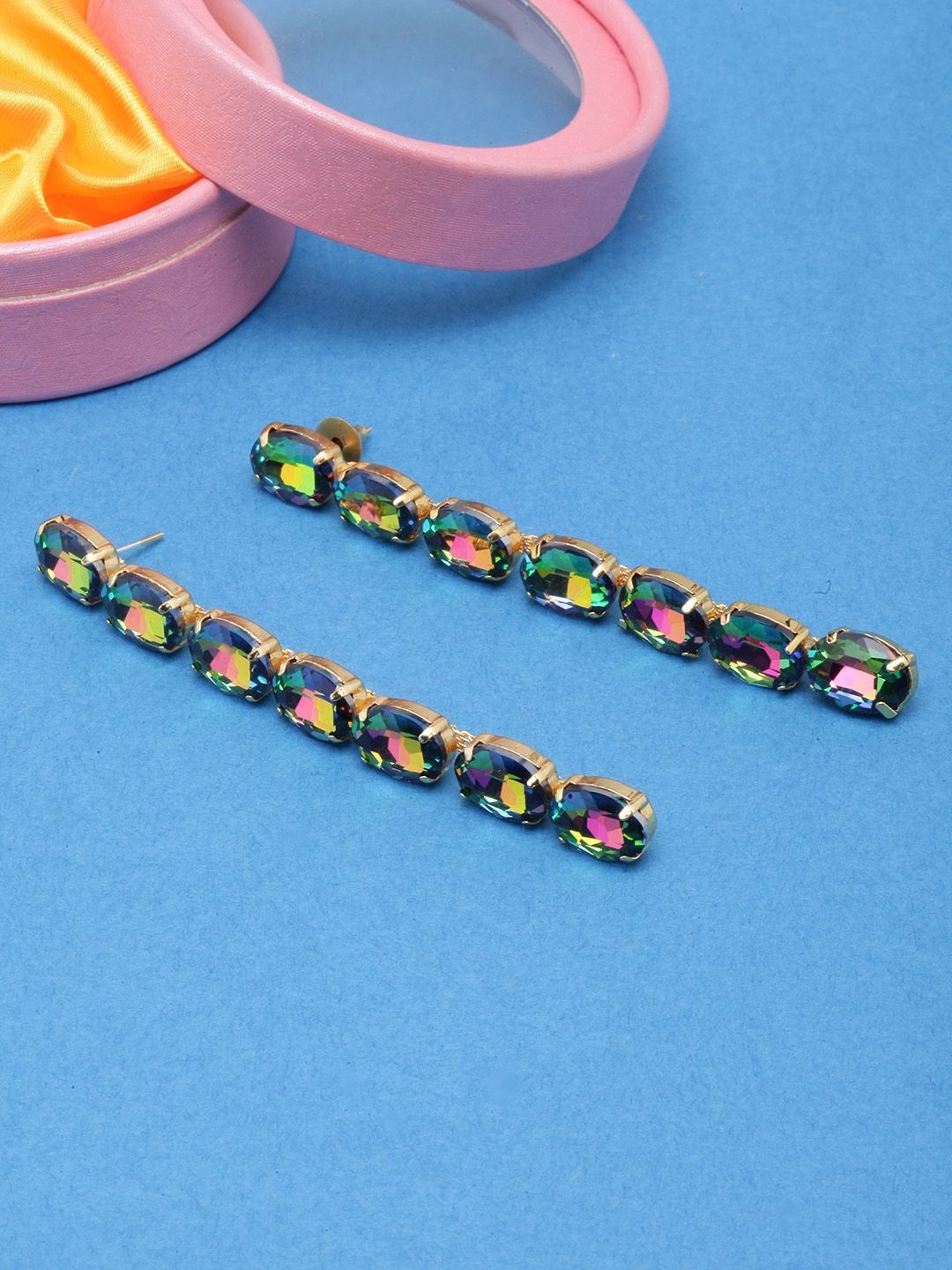 

KPOP Contemporary Drop Earrings, Gold