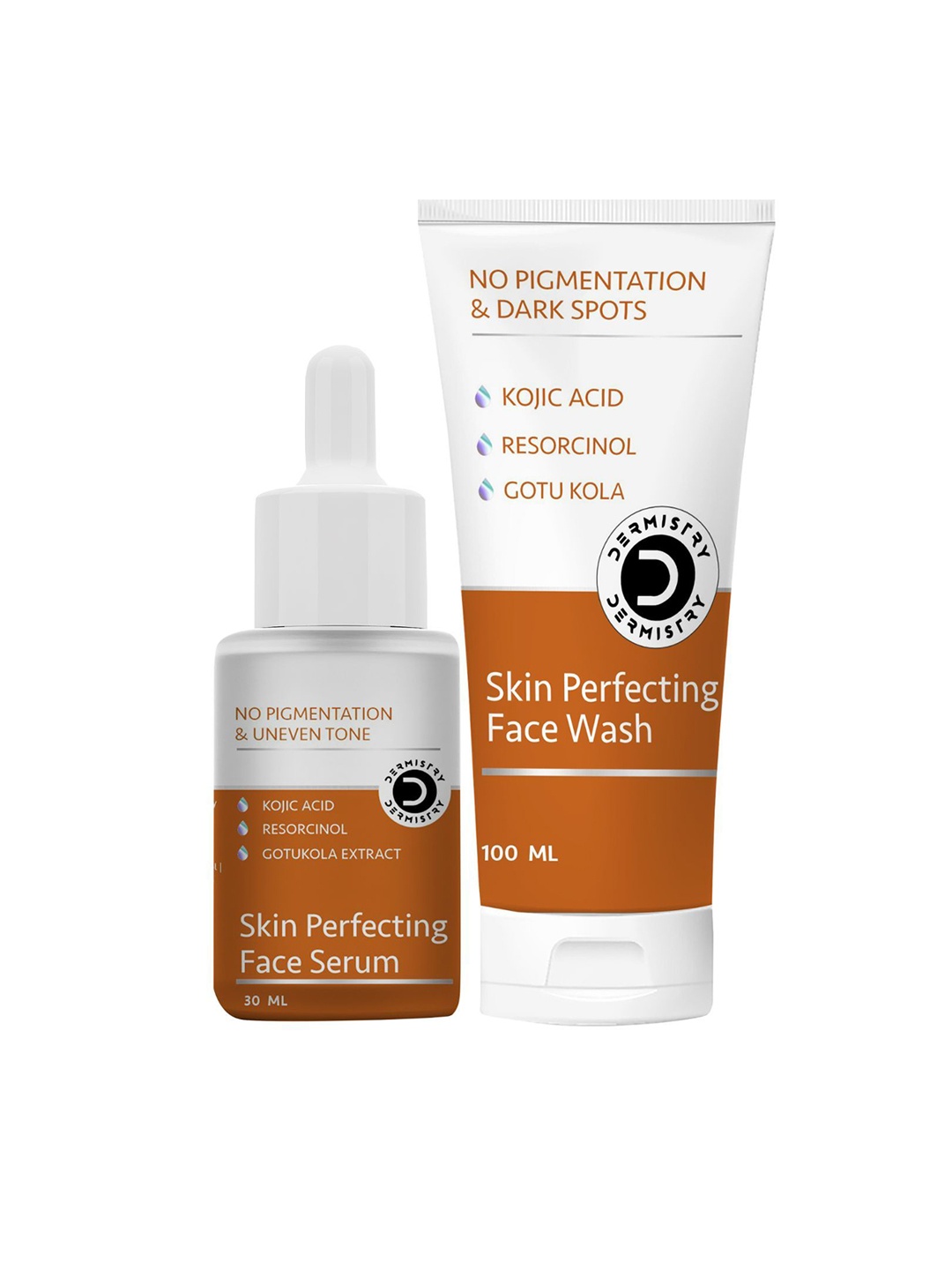 

DERMISTRY Skin Perfecting Face Wash With Face Serum, White