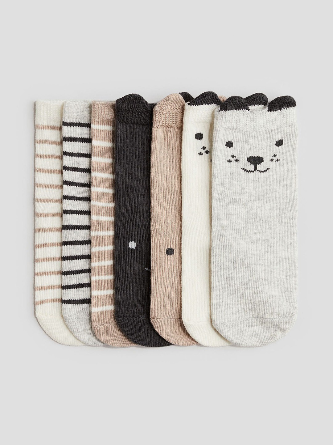 

H&M Infant Boys 7-Pcs socks, Grey