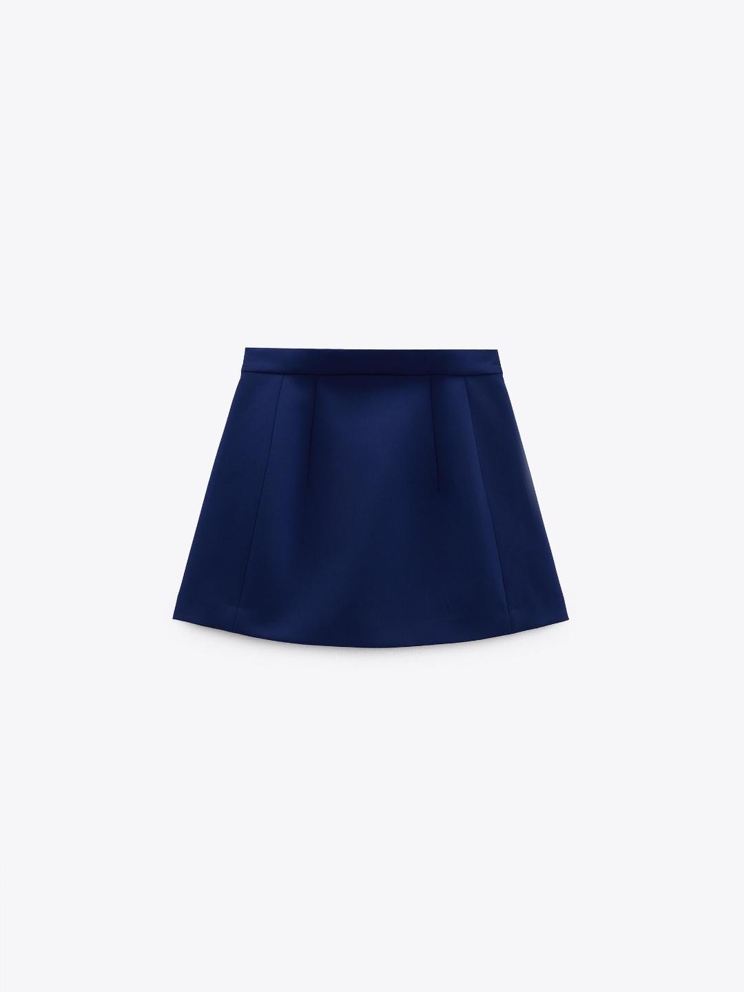 

ZARA Women Blue Skirt