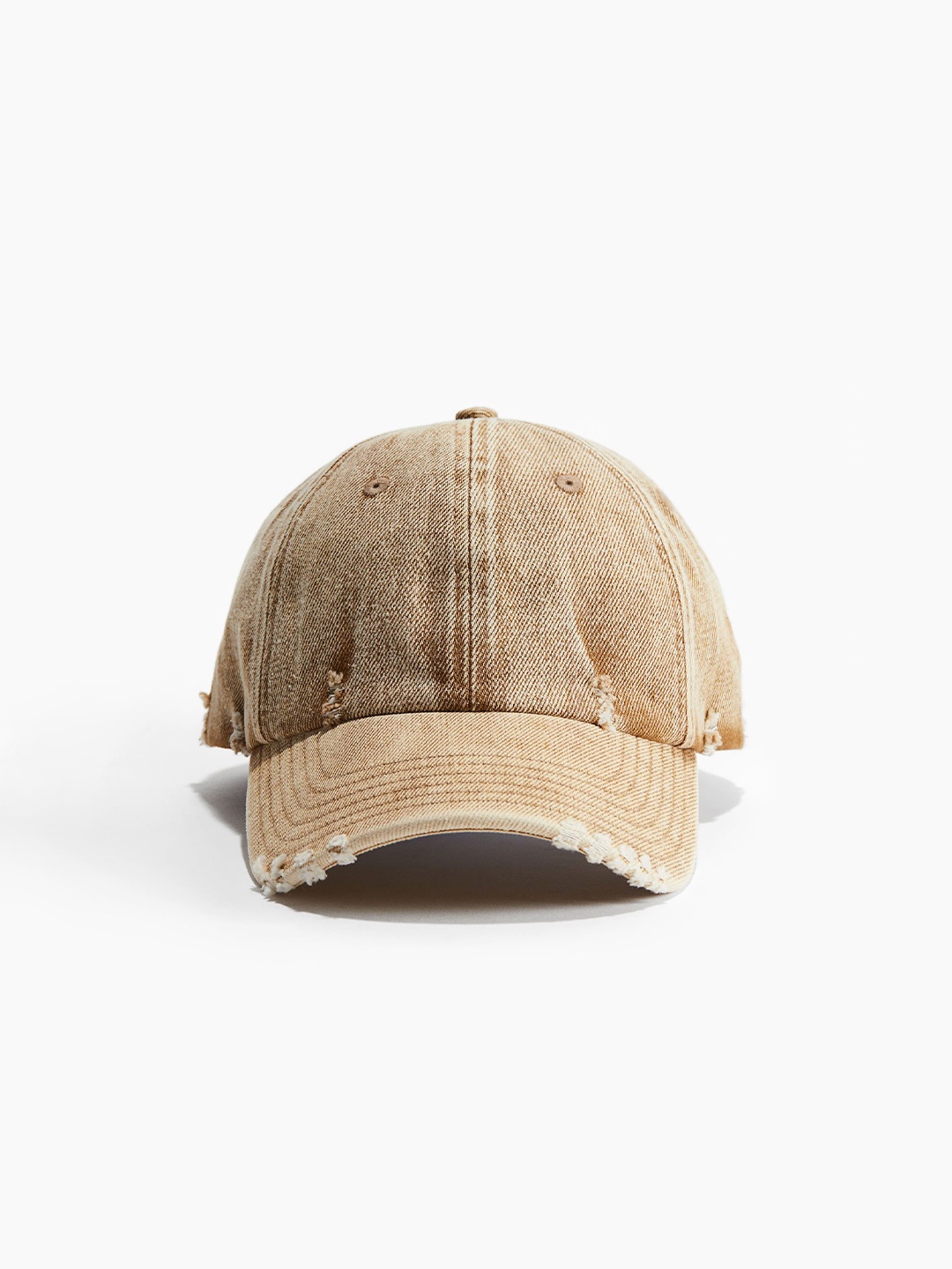

H&M Men Cap With Hard-Worn Details, Beige