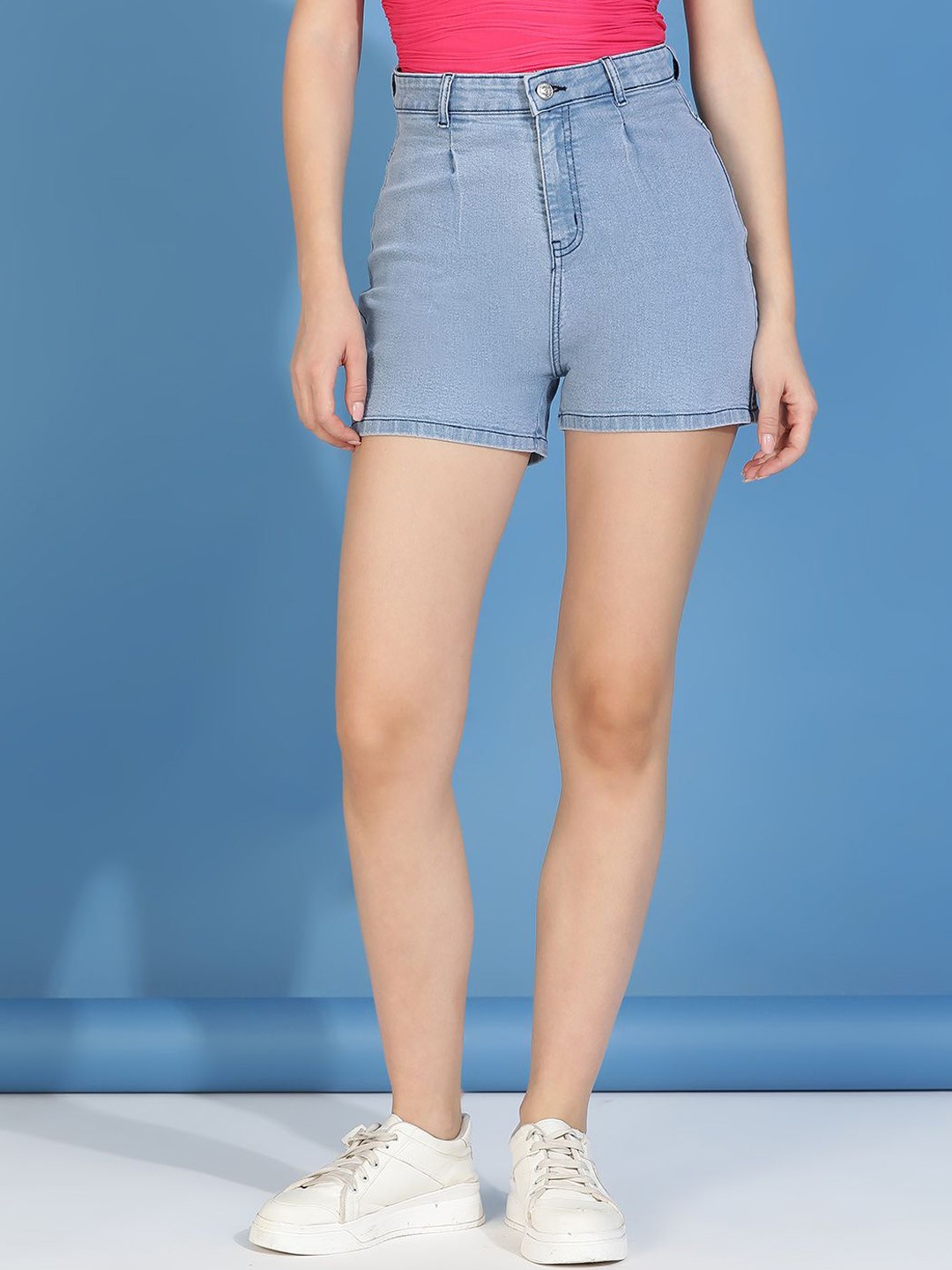 

Kotty Women High-Rise Denim Shorts, Blue