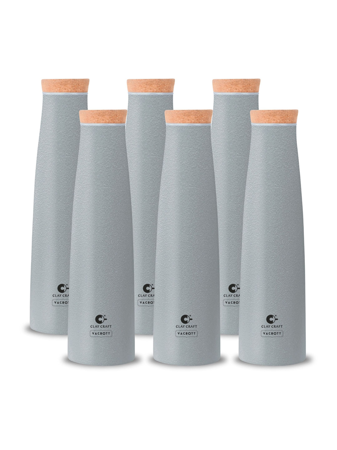 

Clay Craft Vacbott Chariott 900Ml Single-Wall Stainless Steel BIS Approved Water Bottle, Grey