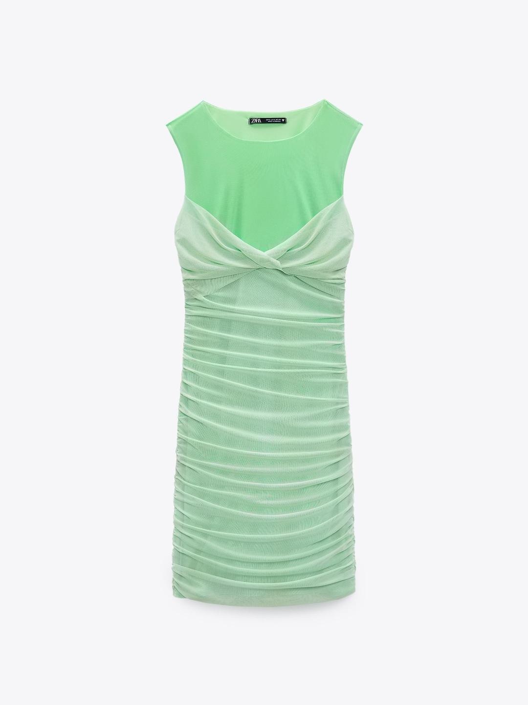 

ZARA Women Green Dress