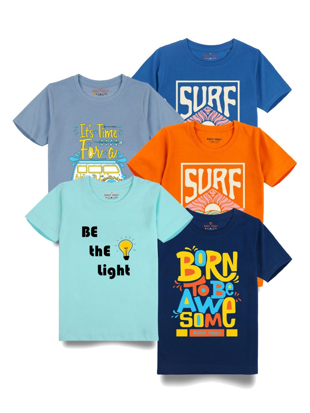 

AUSK Boys 5 Printed T-shirt, Orange