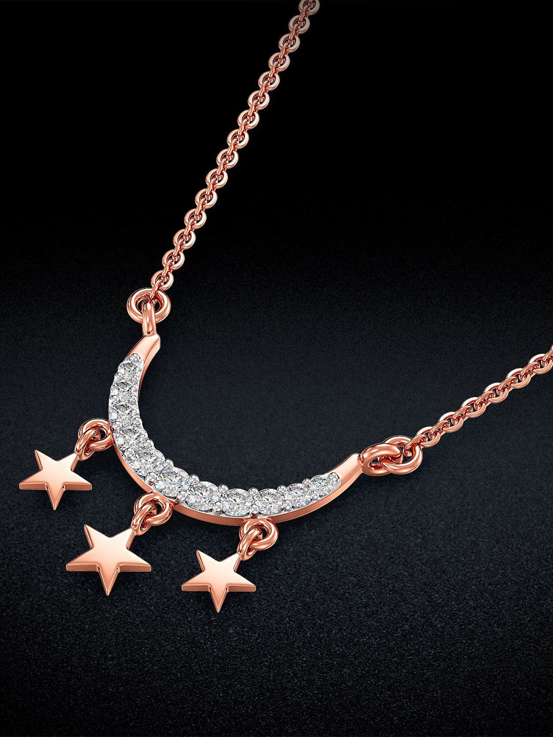 

Joyalukkas Women18KT Pendant Diamond, Rose gold